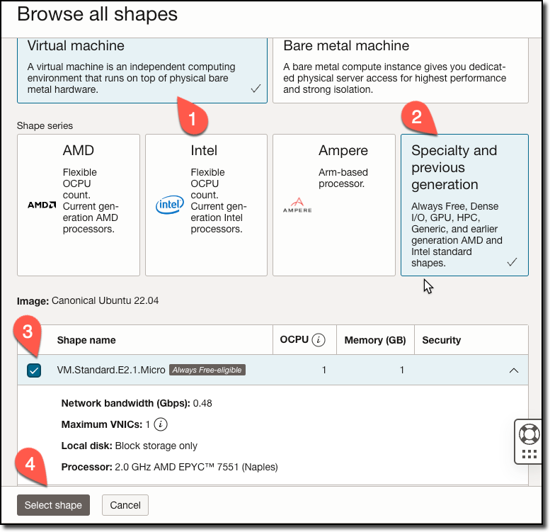 Create Compute Instance Step 3