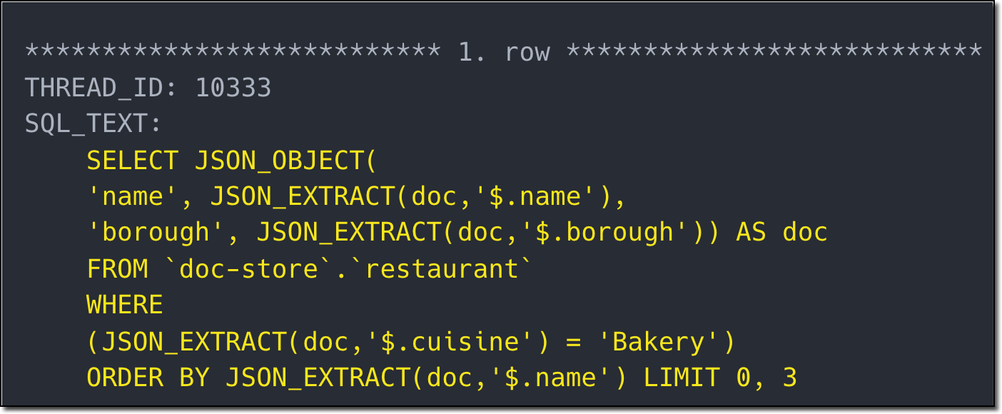 Raw SQL Check Results