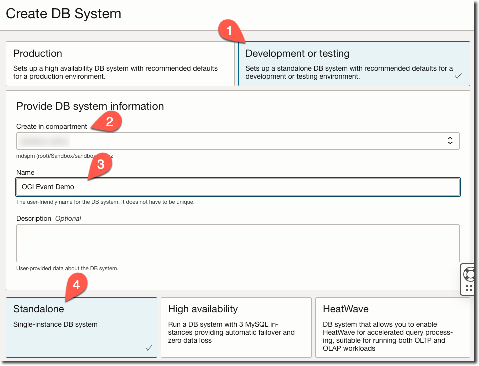Create DB System Part 1