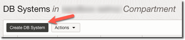 MySQL Create DB System