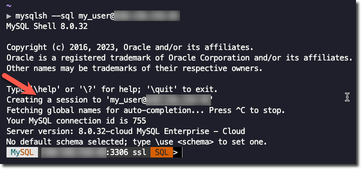 MySQL Shell connection port 3306