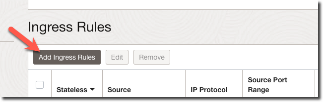Ingress Rules