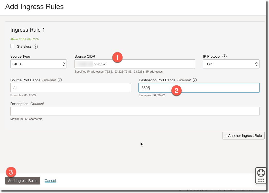 Public Ingress Rules Form