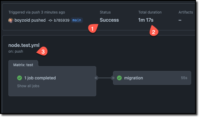 GitHub Actions Workflow Information