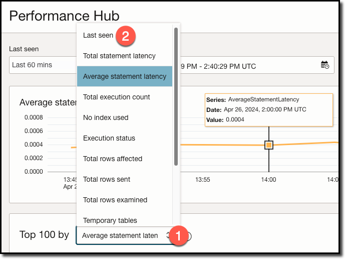 Changing query sort order