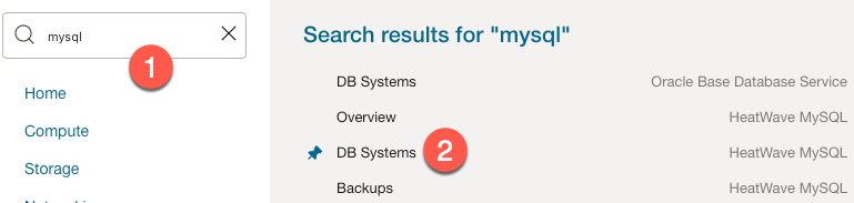 Oracle Cloud search form