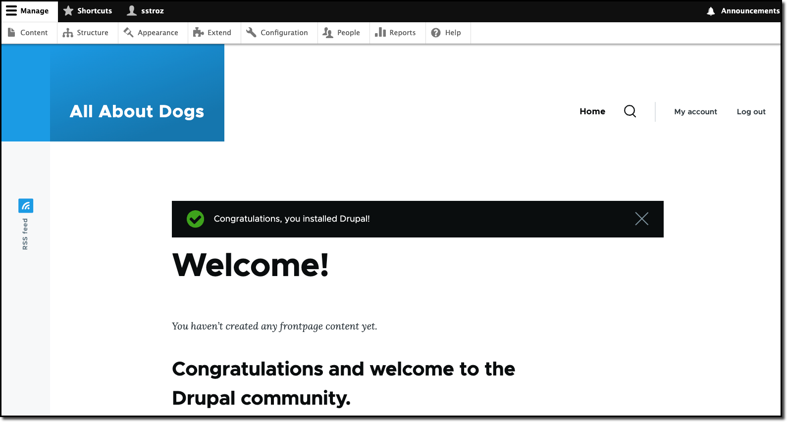 Main Drupal Page