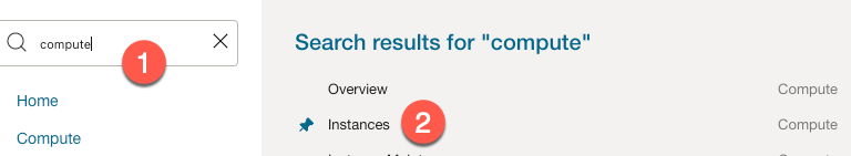 Oracle Cloud search form