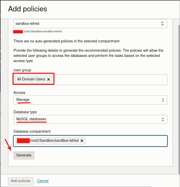 Oracle DB Management