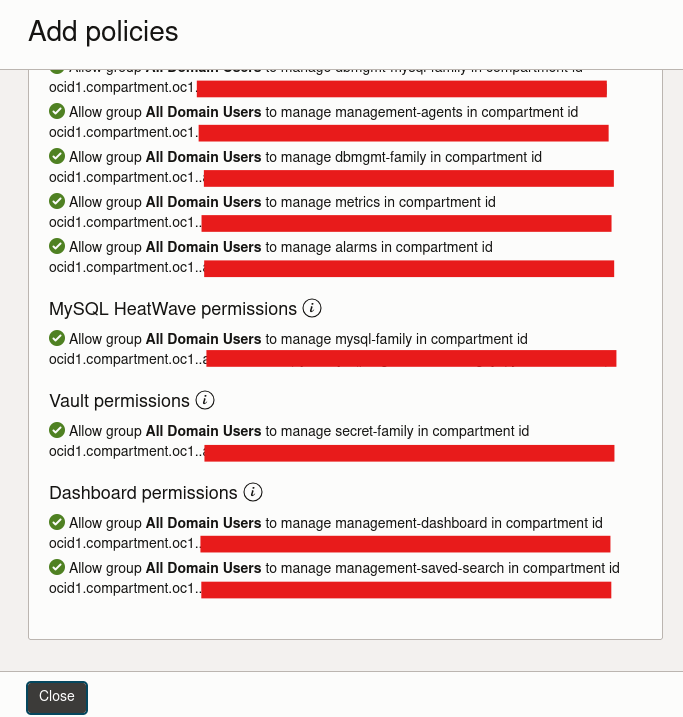 Oracle DB Management