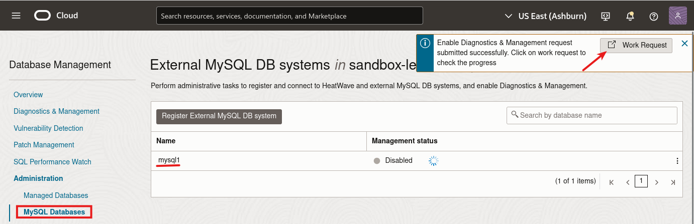 Oracle DB Management