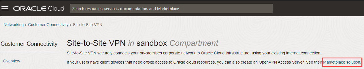 Marketplace solution