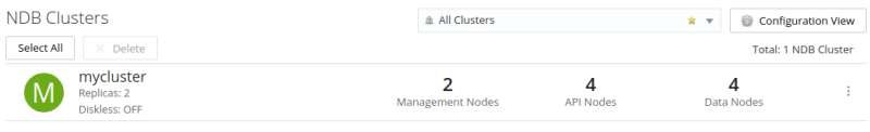 NDB Clusters