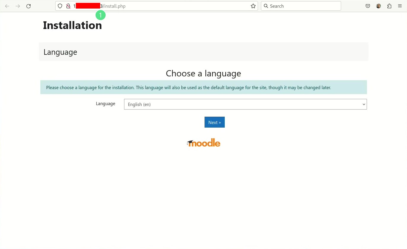 Moodle Installation  - part 1