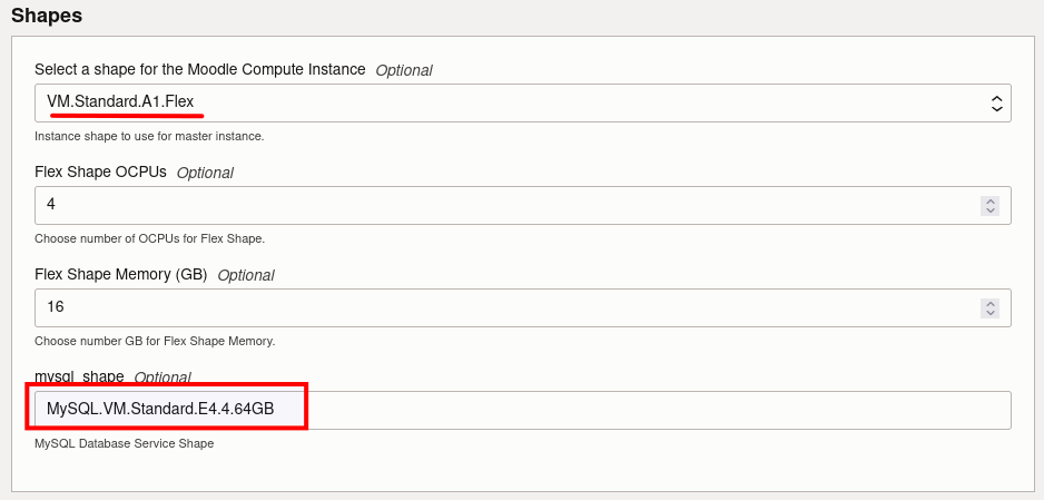 Ampere Compute Shape
