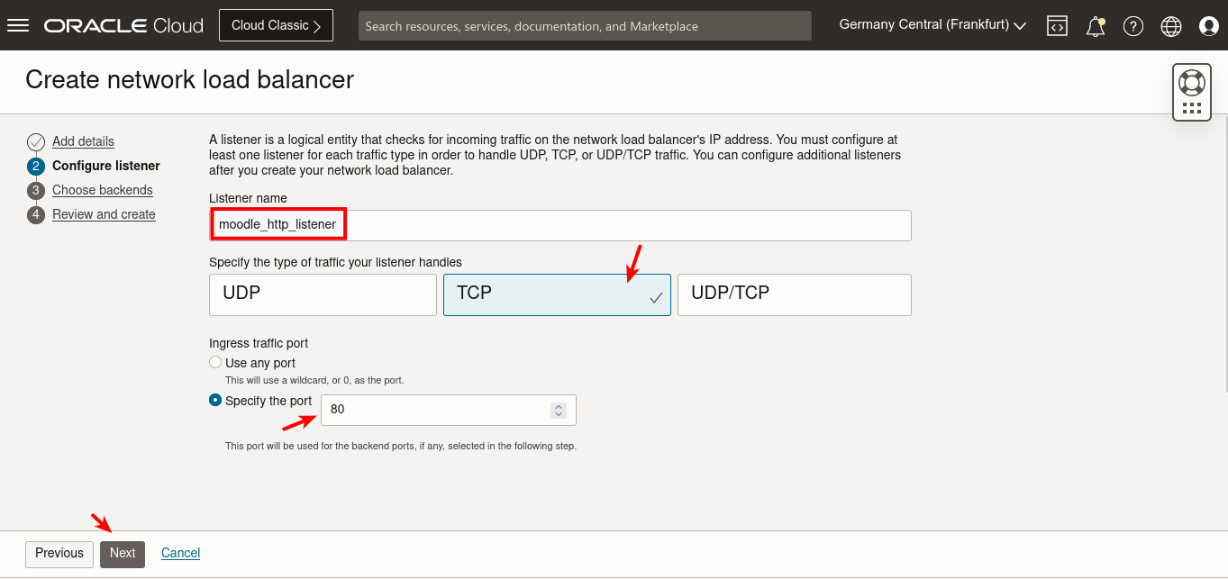 Network Load Balancer - Listener