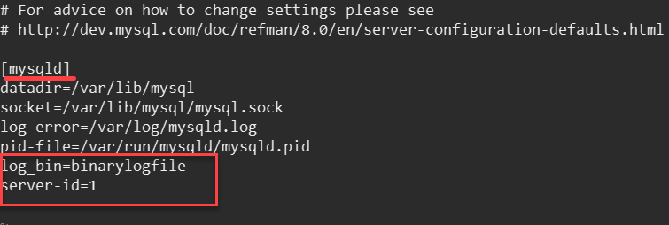 Update configuration file