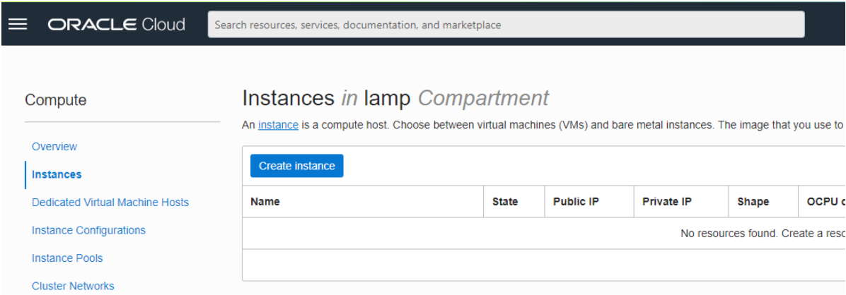 instances in lamp compartent