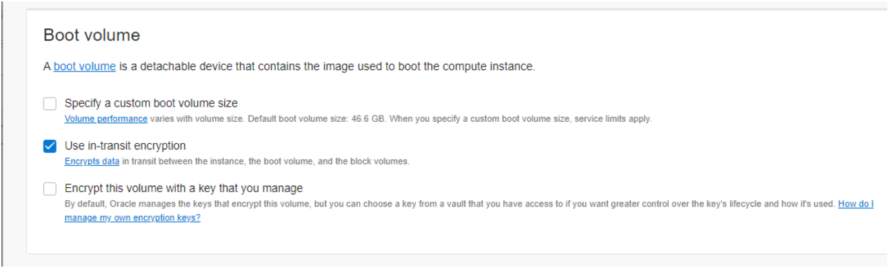 Check Use in-transit Encryption