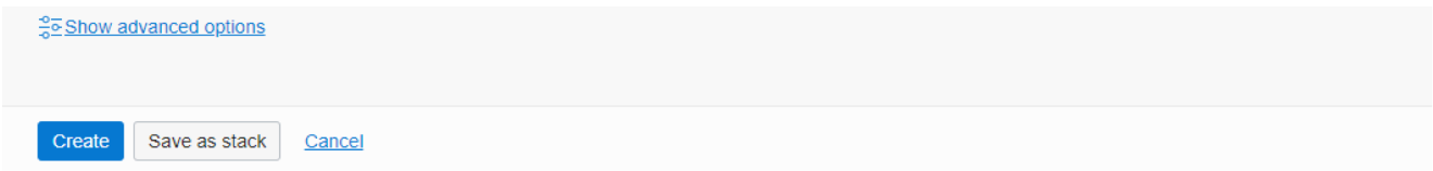 Show Advanced Options