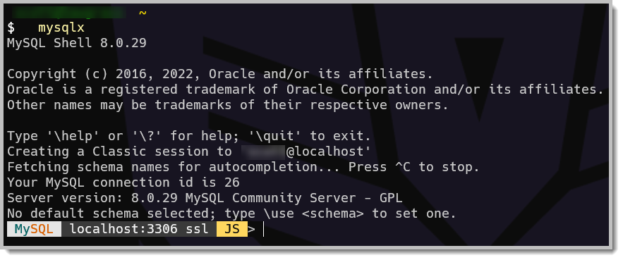mysql x command alias