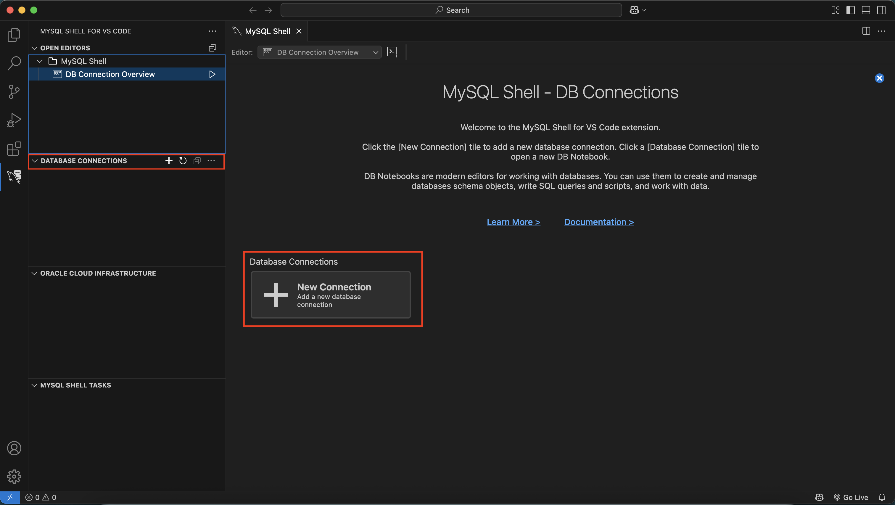 Add a new connection
