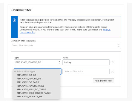 Custom replication filters