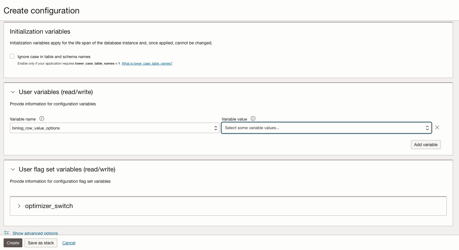 Reset the binlog_row_value_options to empty string