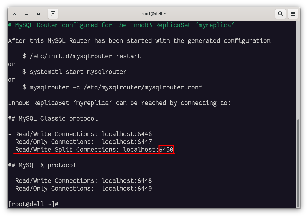 MySQL Router Bootstrap