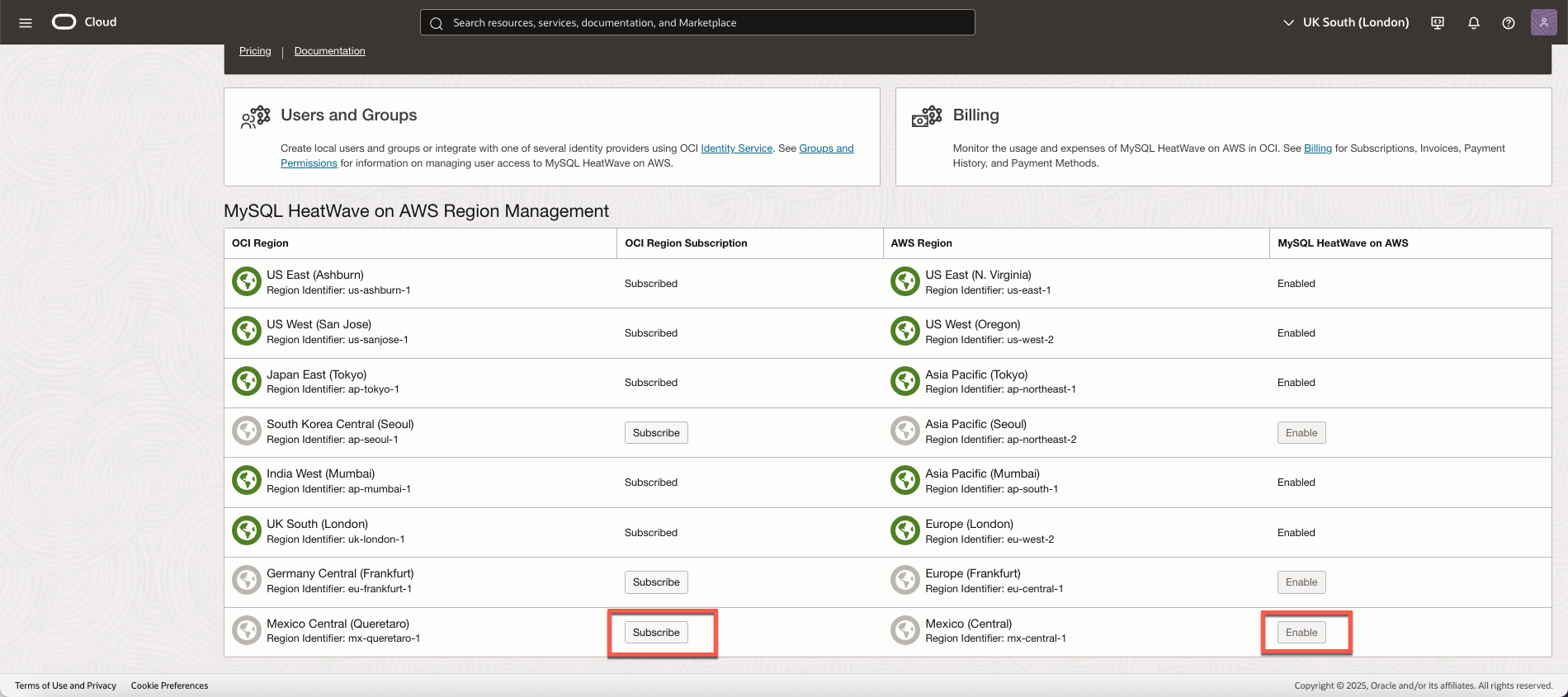 Subscribe and enable