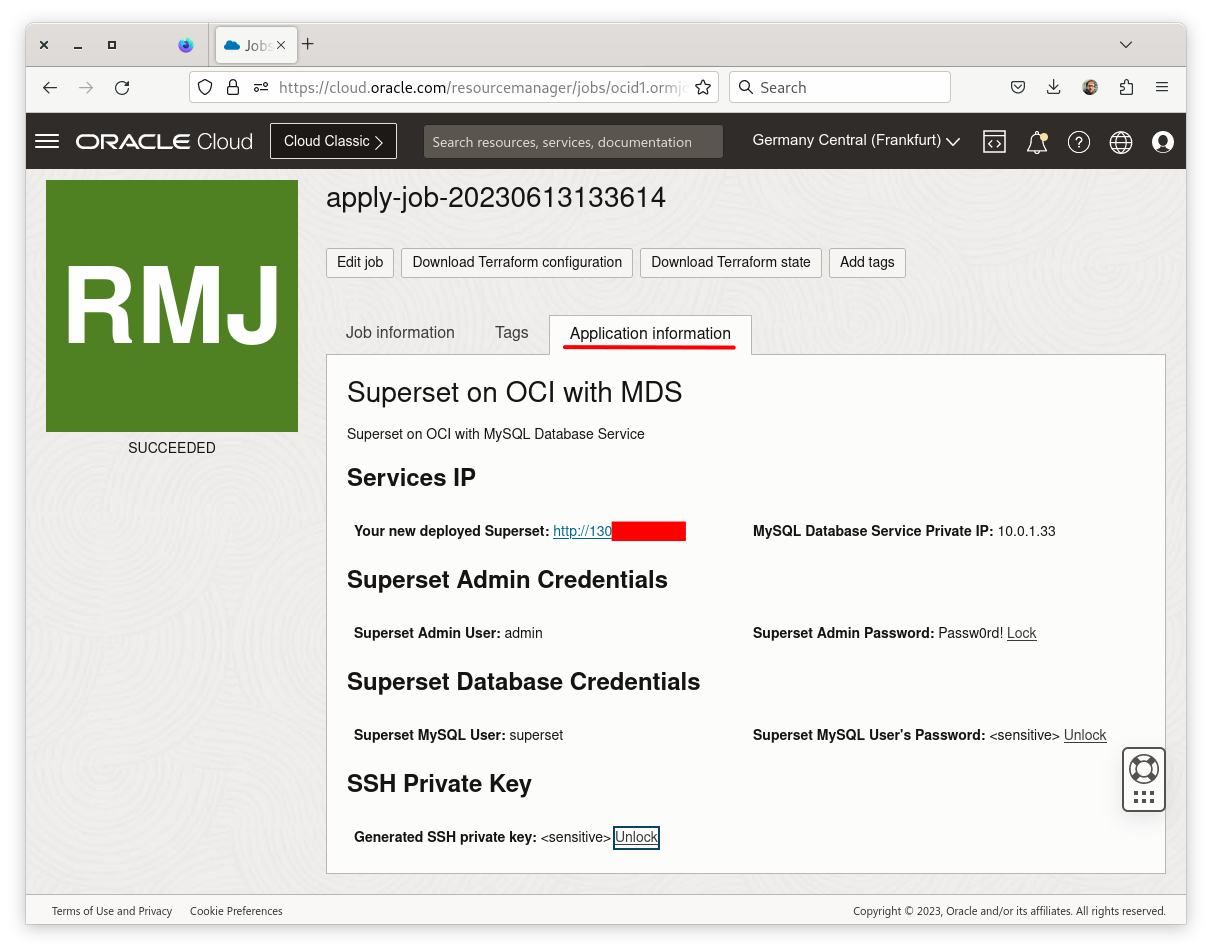 Superset -Job detail
