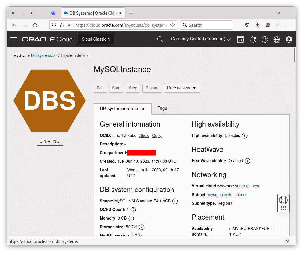 DB System - Updating