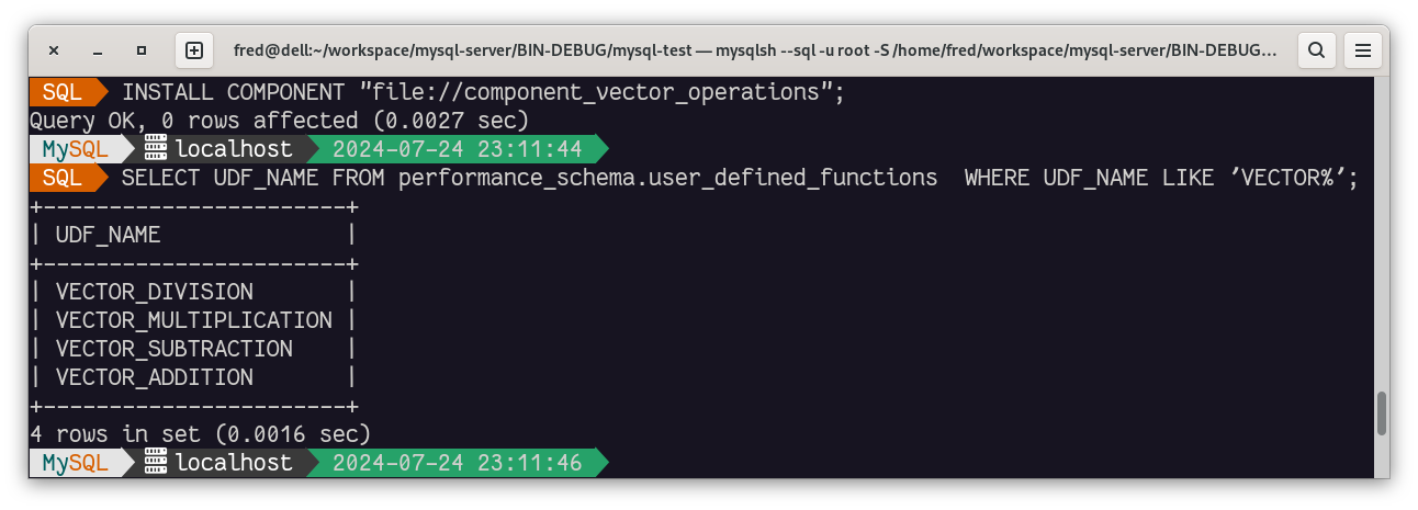 Loading the component