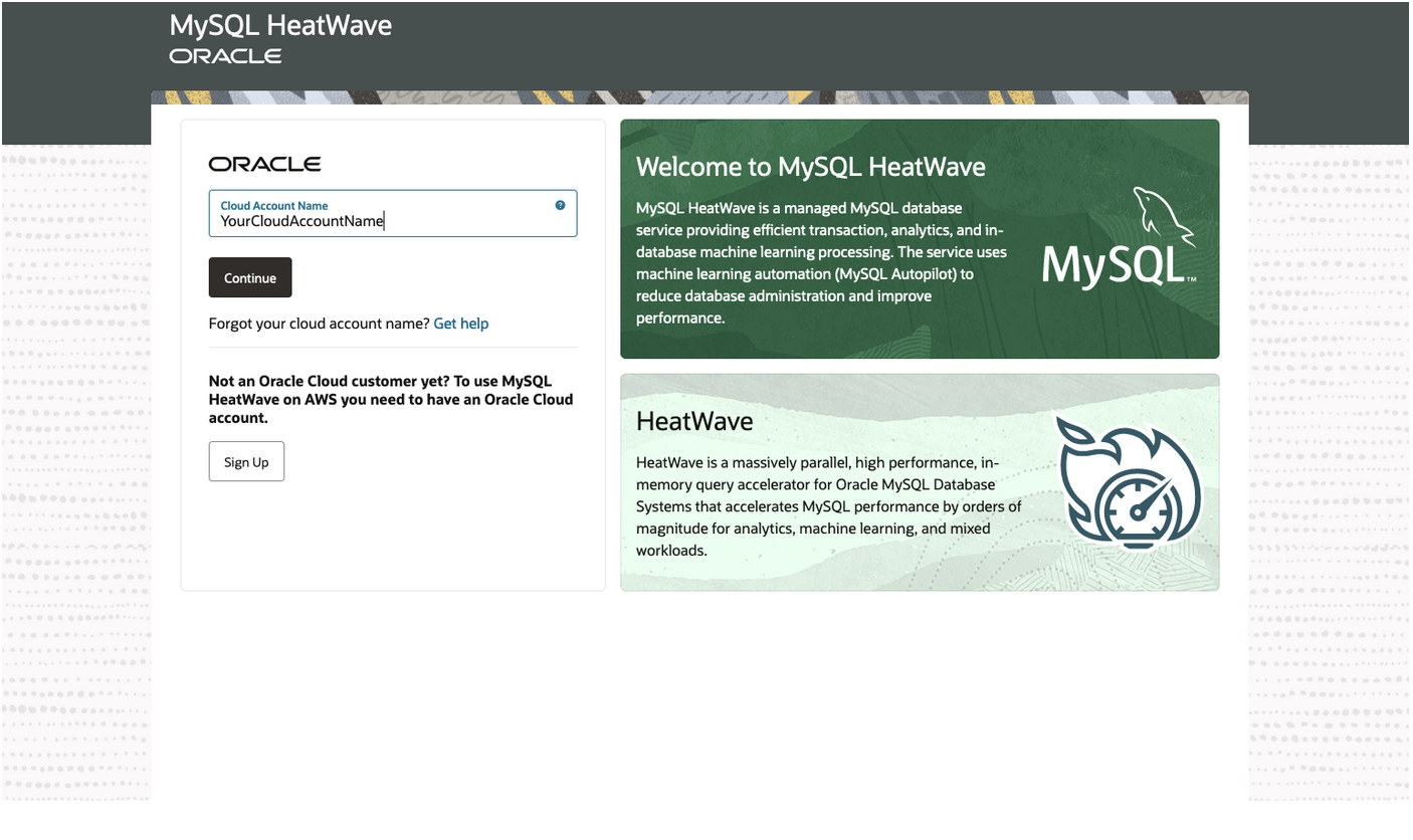 MySQL HeatWave on AWS