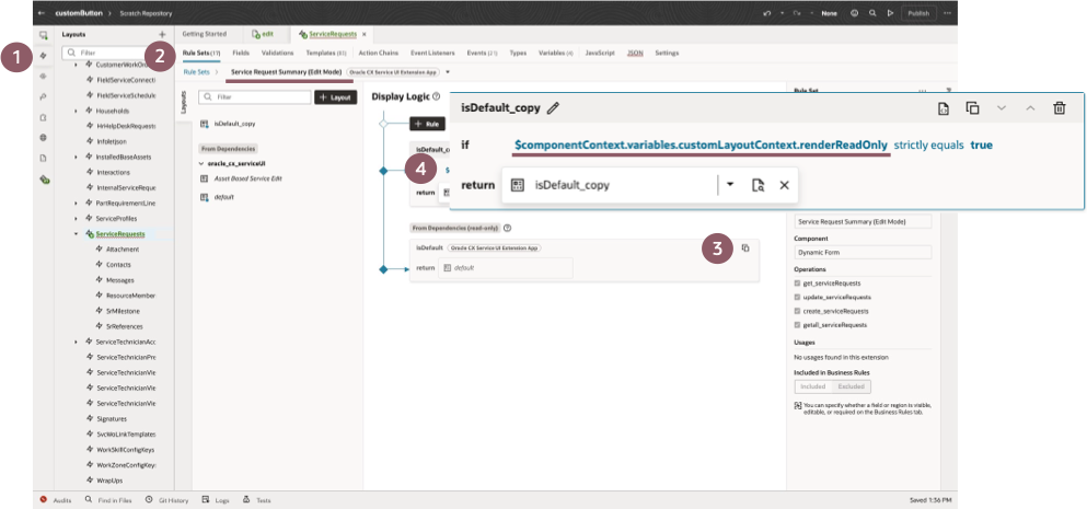 Here is how to consume the variable from the layout