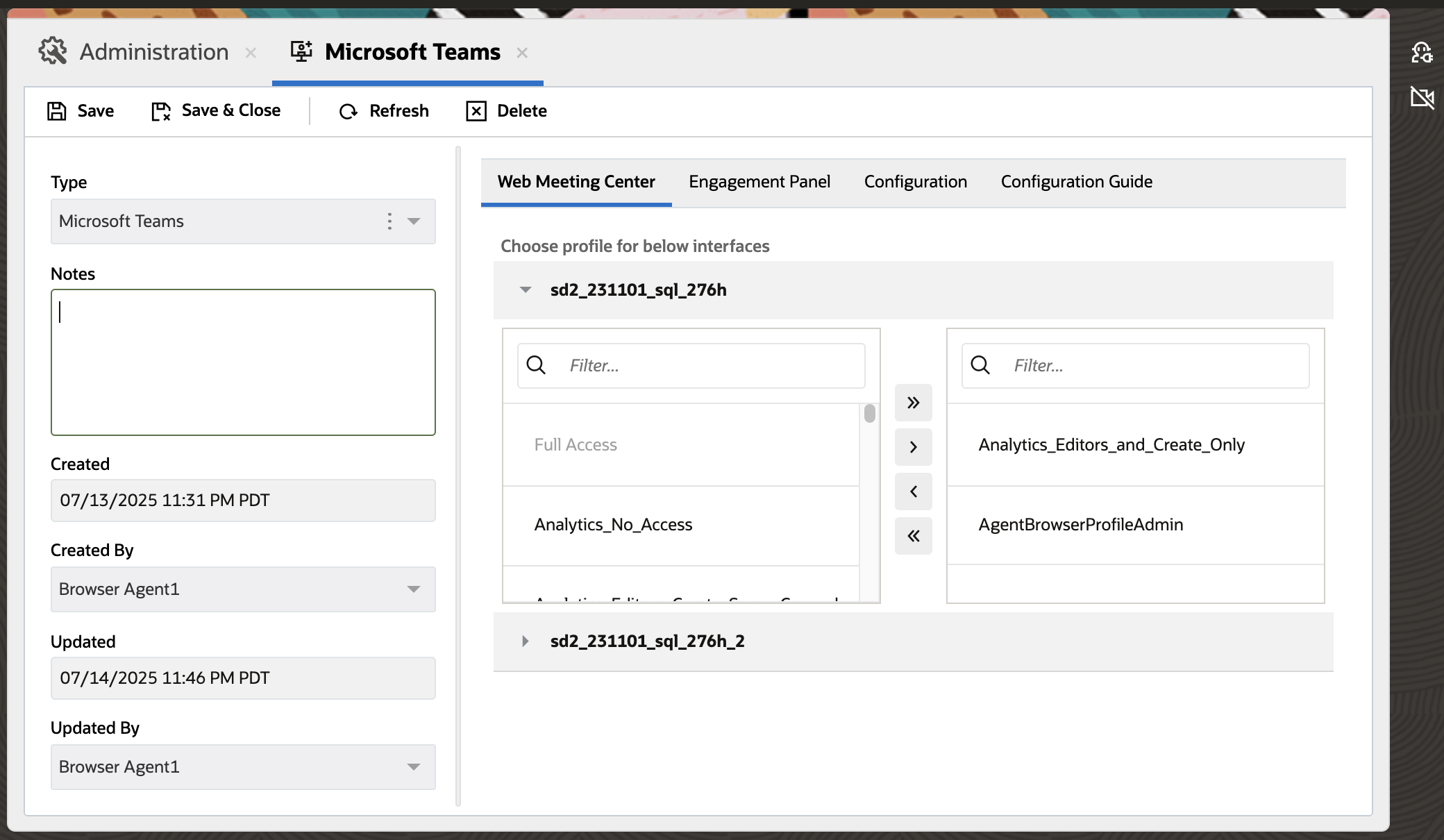 Microsoft Teams Home Page