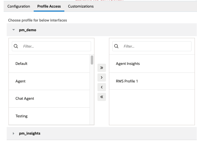 ASK Agent Studio - Profile Access