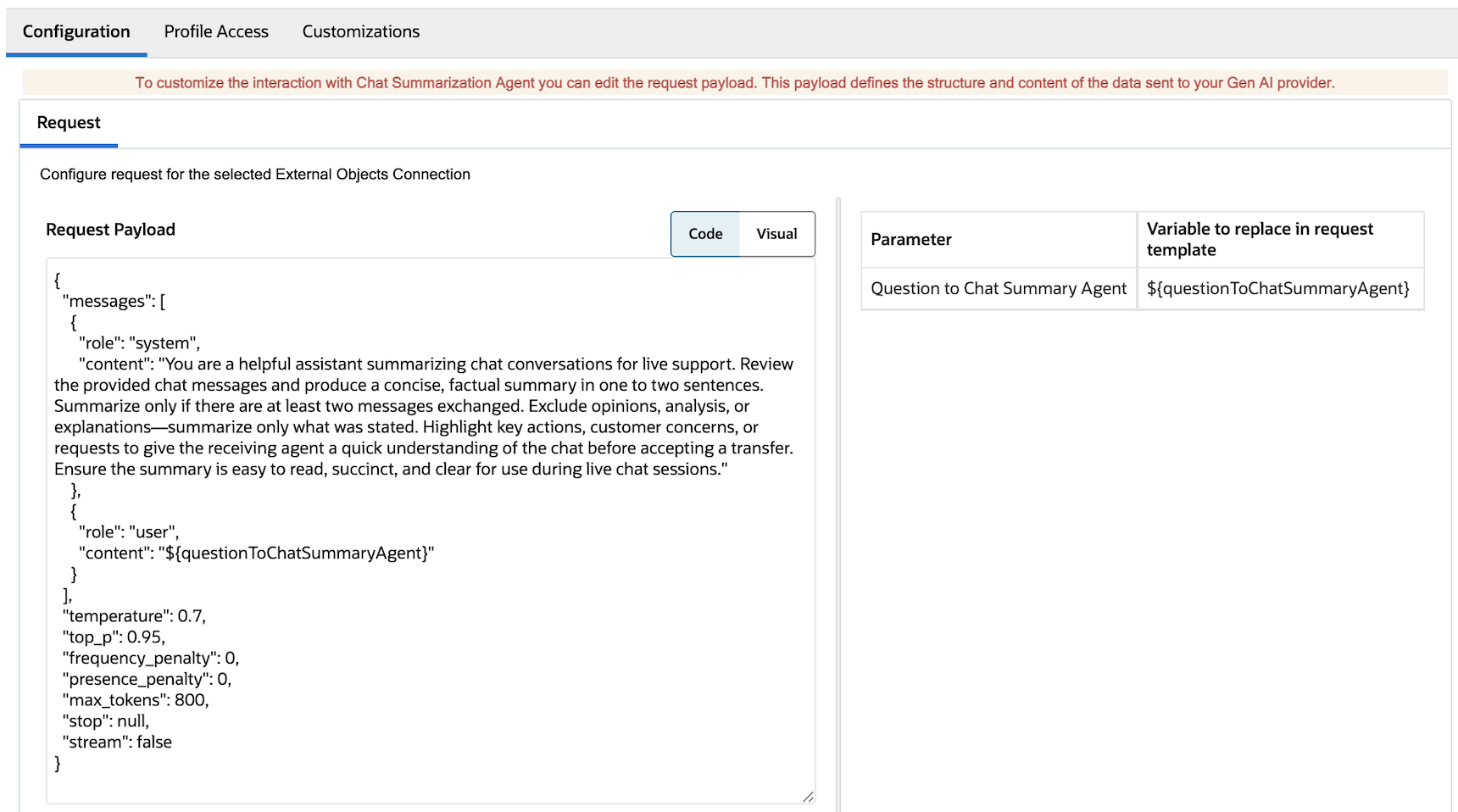 Chat Summarization-Admin-Azure-Request