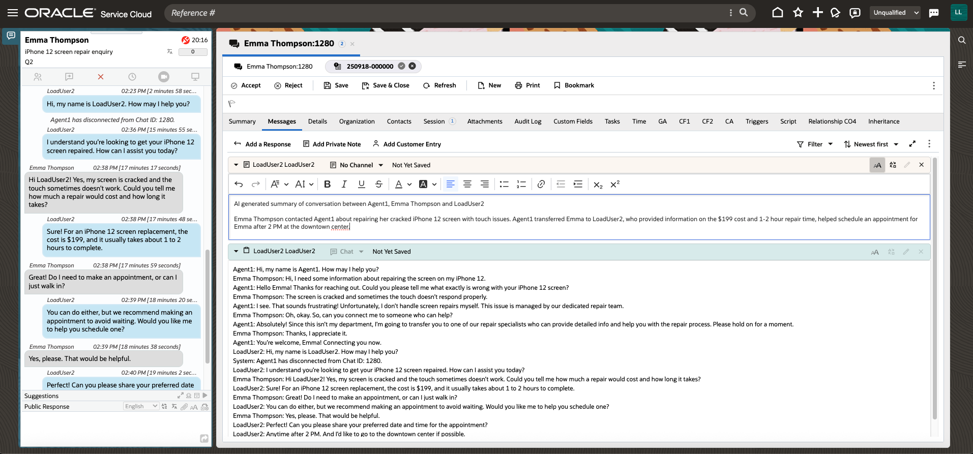 Chat Summarization on Wrap up