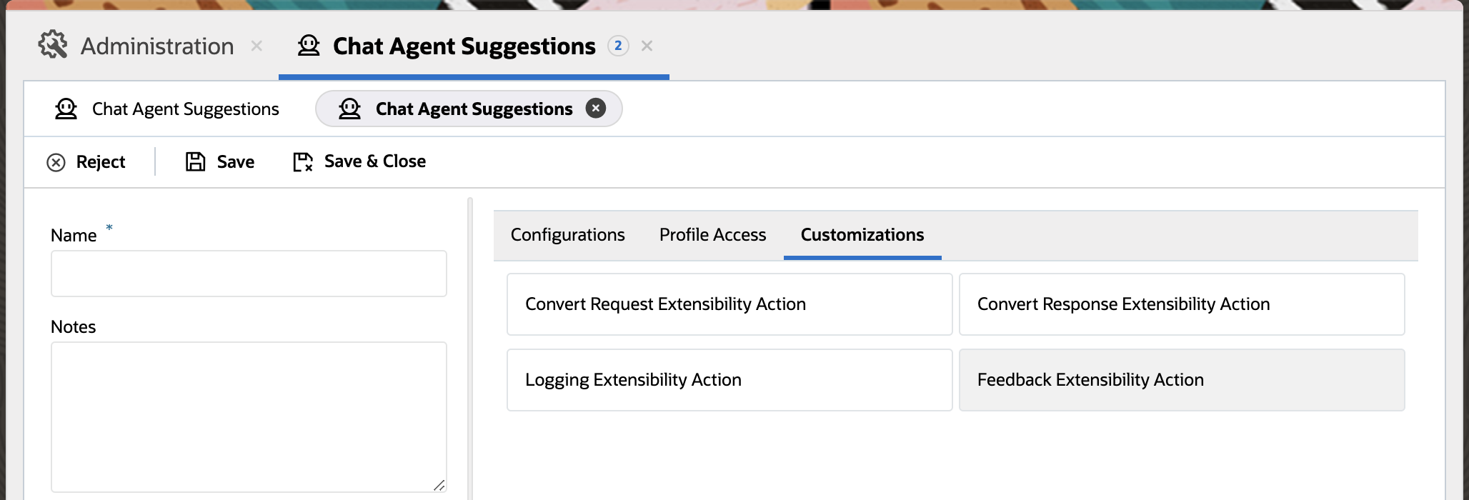 New Agent Suggestion Azure Open AI Customization