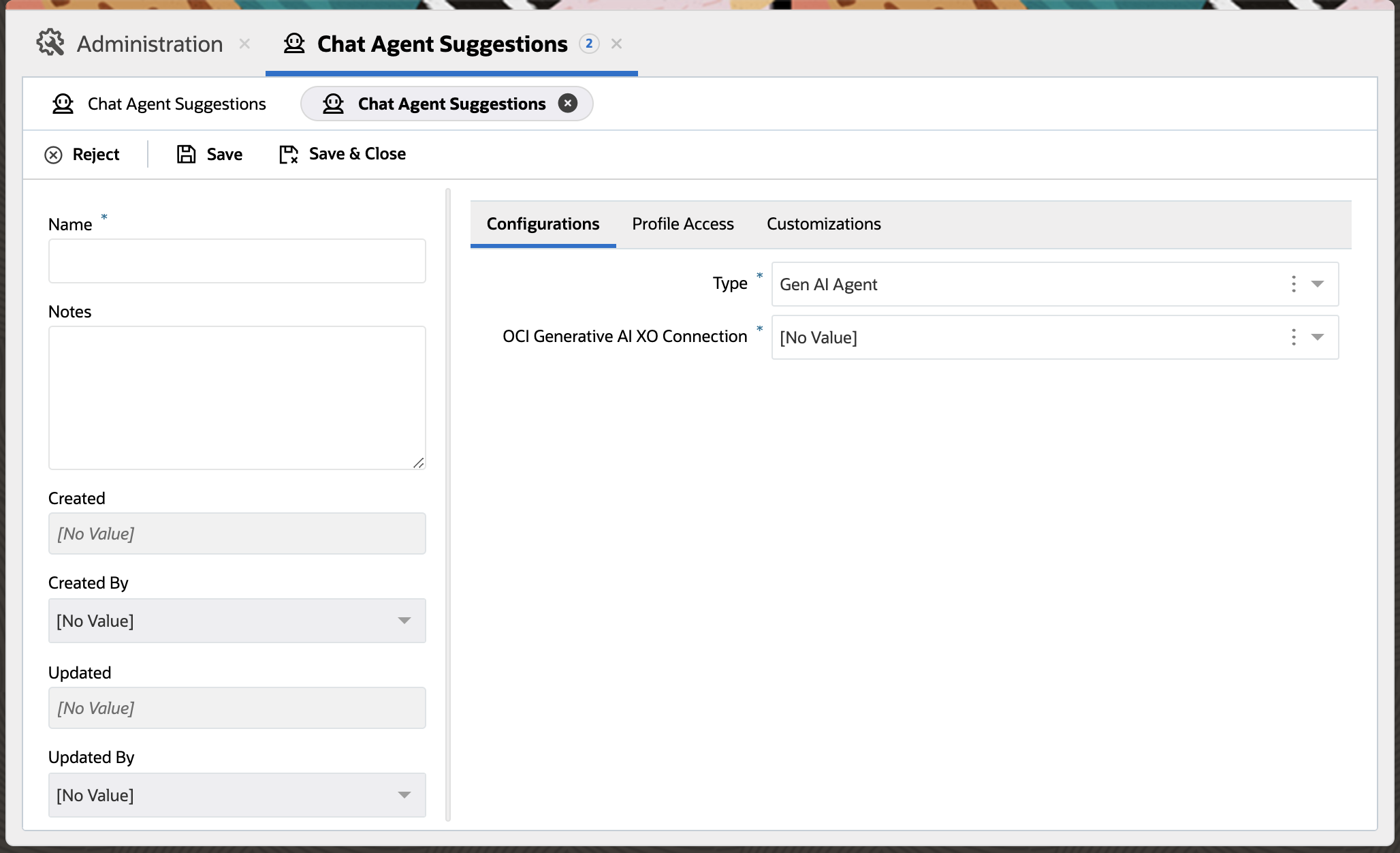 New Agent Suggestion Gen AI Agent
