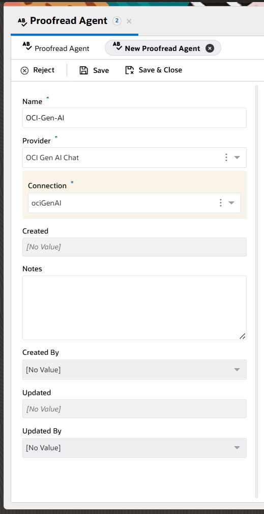 Proofread Agent Left Side