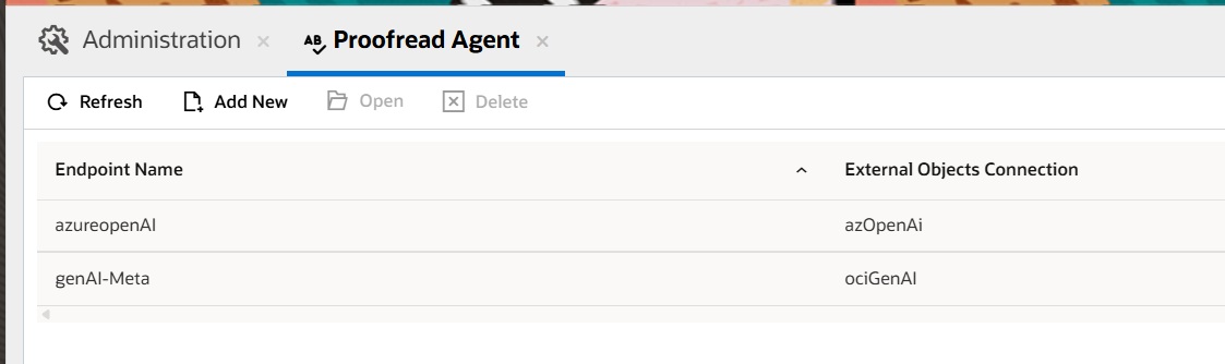 Proofread Agent Config List