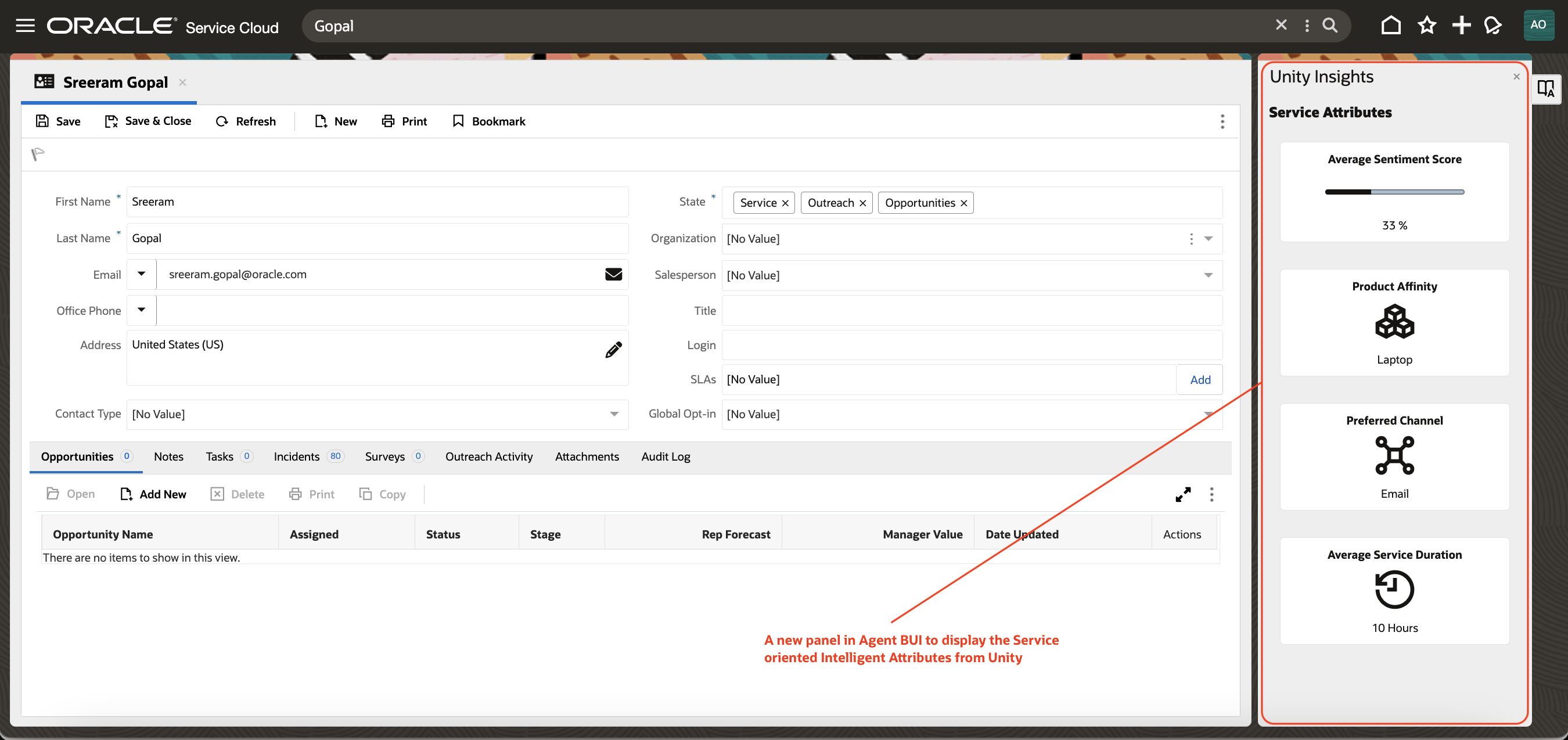 Unity Insights panel