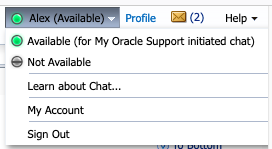 My Oracle Support Account Settings