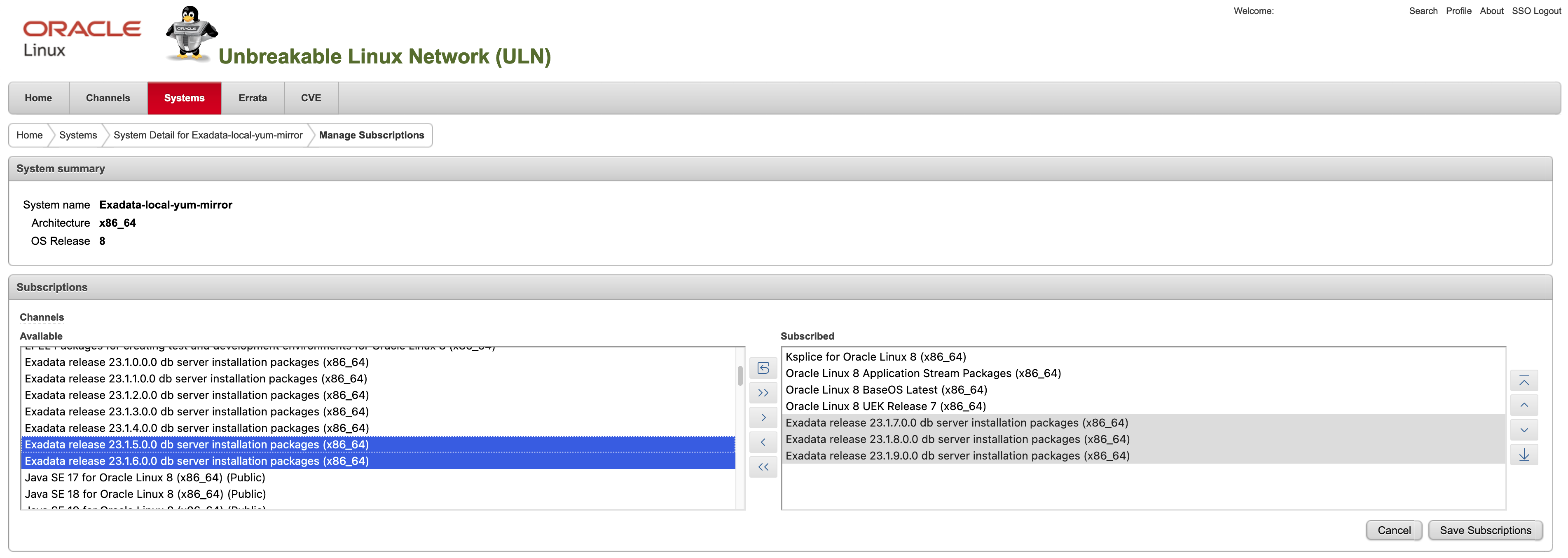 Exadata System Software Channel selection for mirroring