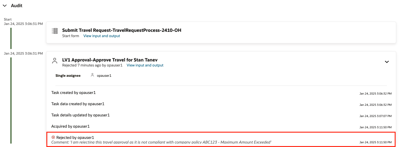 Instance audit now shows comments against task actions