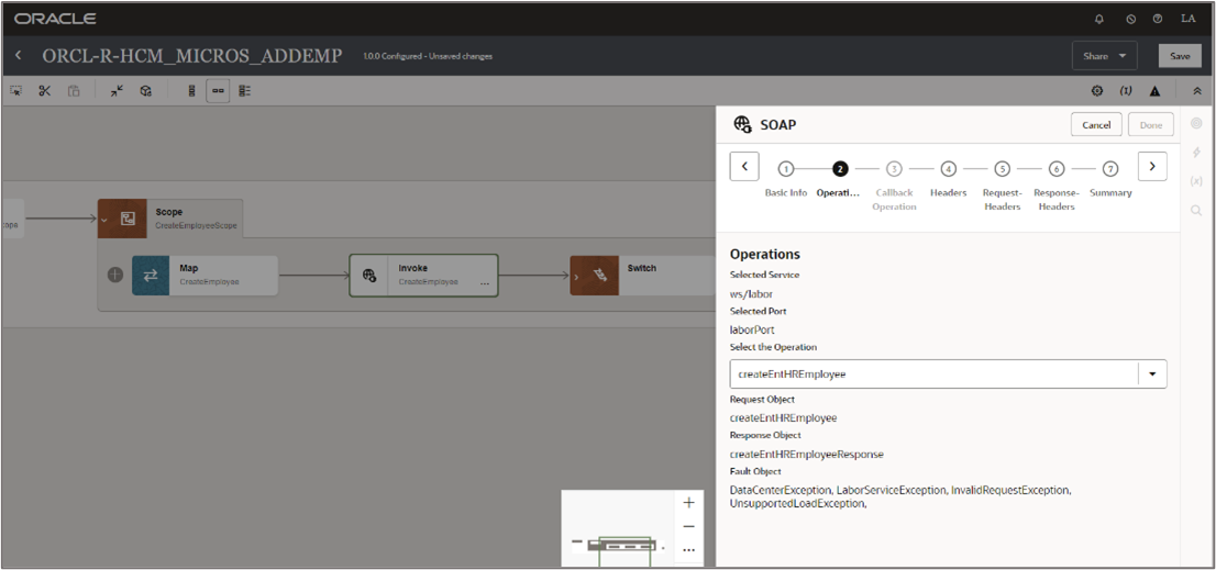 Employee Creation MICROS Endpoint