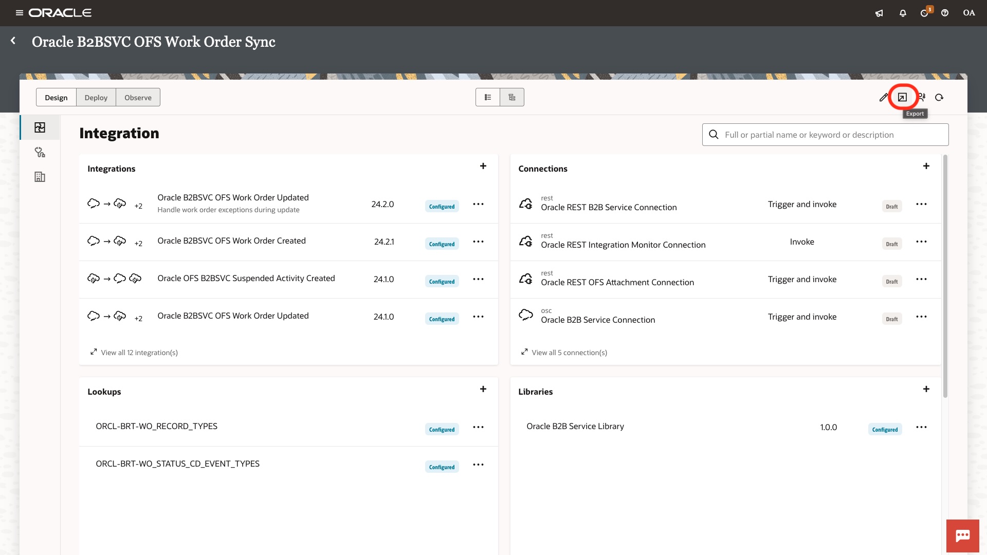 Export Prebuilt solution