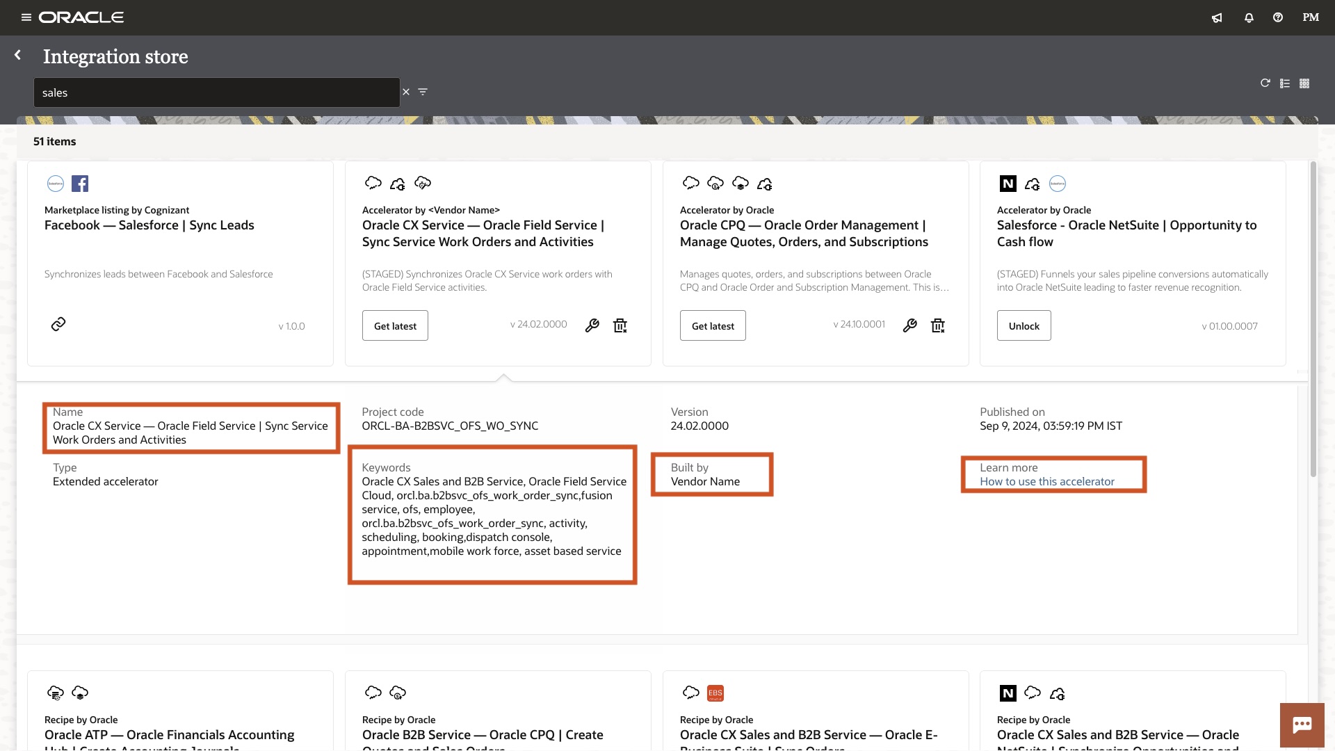 Staged solution on store